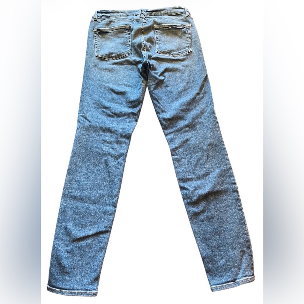 Good American ripped skinny jeans Stretchy, shaping, slimming. Medium blue 12/31 - Picture 6 of 11